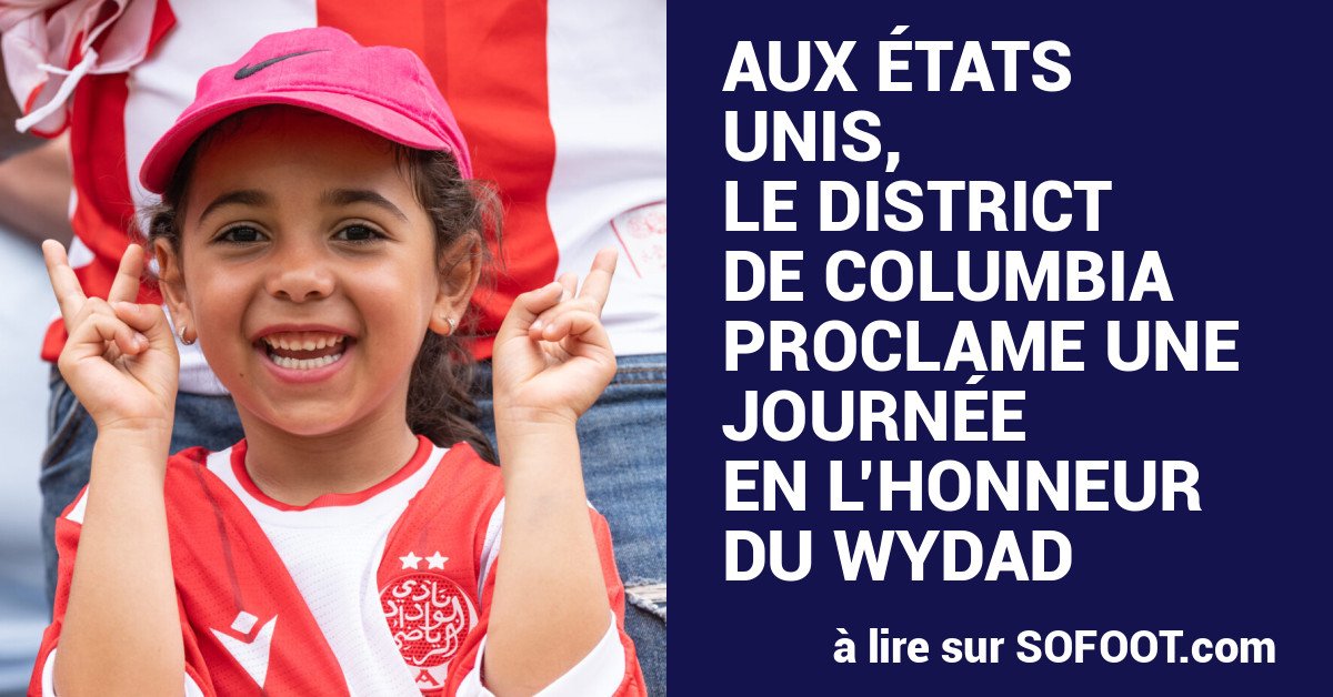 Wydad honoré par le District de Columbia avec une journée dédiée